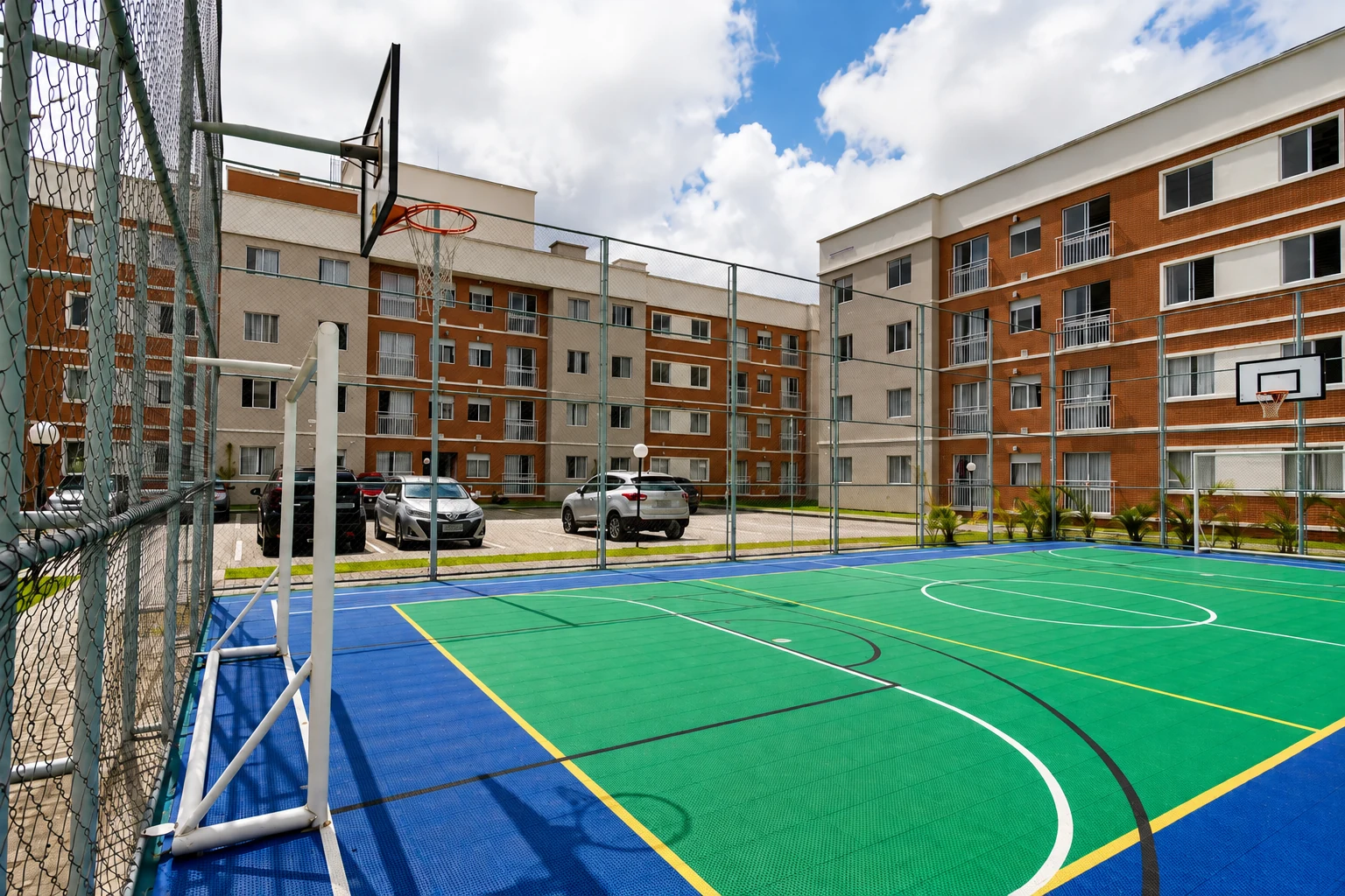 Quadra poliesportiva do Residencial Van Gogh